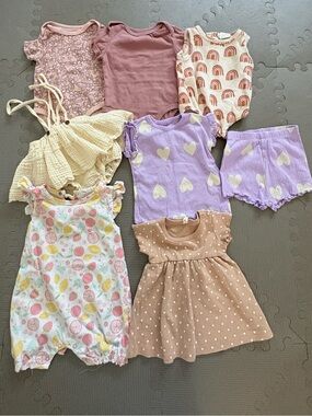 Baby girls soft pastel bundle